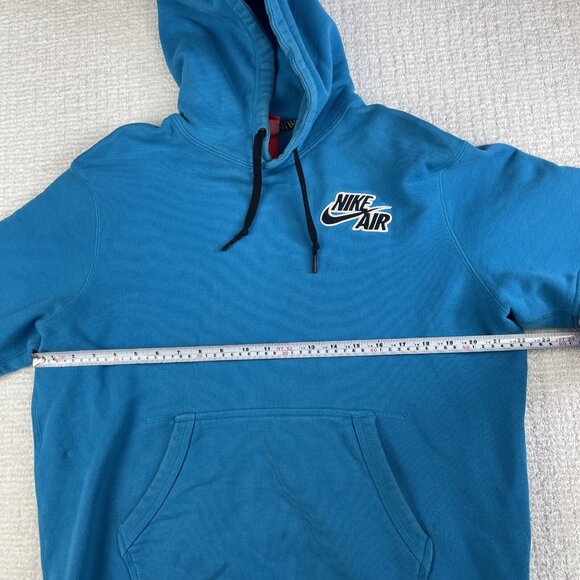 Nike Air Pivot Blue Short Sleeve Sweatshirt Hoodie Jacket L Tech Fleece (Read) - Picture 14 of 16